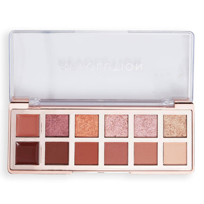 Revolution The True Icon Bronze Palette - 12 Matte & Shimmer Eyeshadows, Long-Lasting & Blendable, Vegan & Cruelty-Free, 3.53 oz Avelisse