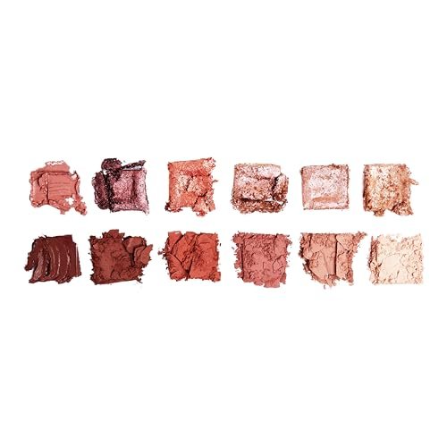 Revolution The True Icon Bronze Palette - 12 Matte & Shimmer Eyeshadows, Long-Lasting & Blendable, Vegan & Cruelty-Free, 3.53 oz Avelisse
