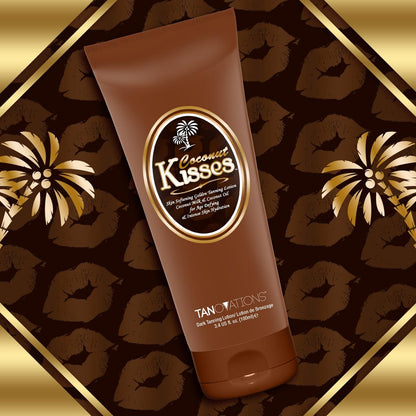 Ed Hardy Coconut Kisses Golden Tanning Lotion – Cruelty Free, Gluten Free, Mineral Oil Free, DHA Free, 3.4 oz Avelisse