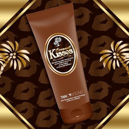 Ed Hardy Coconut Kisses Golden Tanning Lotion – Cruelty Free, Gluten Free, Mineral Oil Free, DHA Free, 3.4 oz Avelisse
