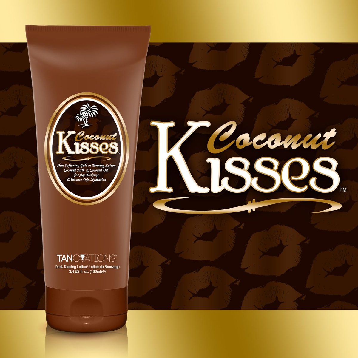 Ed Hardy Coconut Kisses Golden Tanning Lotion – Cruelty Free, Gluten Free, Mineral Oil Free, DHA Free, 3.4 oz Avelisse