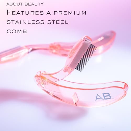 About Beauty Lash Lover Folding Eyelash Comb - 2 Count, Lift, Separate & Define Eyelashes, Prevent Mascara from Clumping, Professional Quality Stainless Steel - görsel 8
