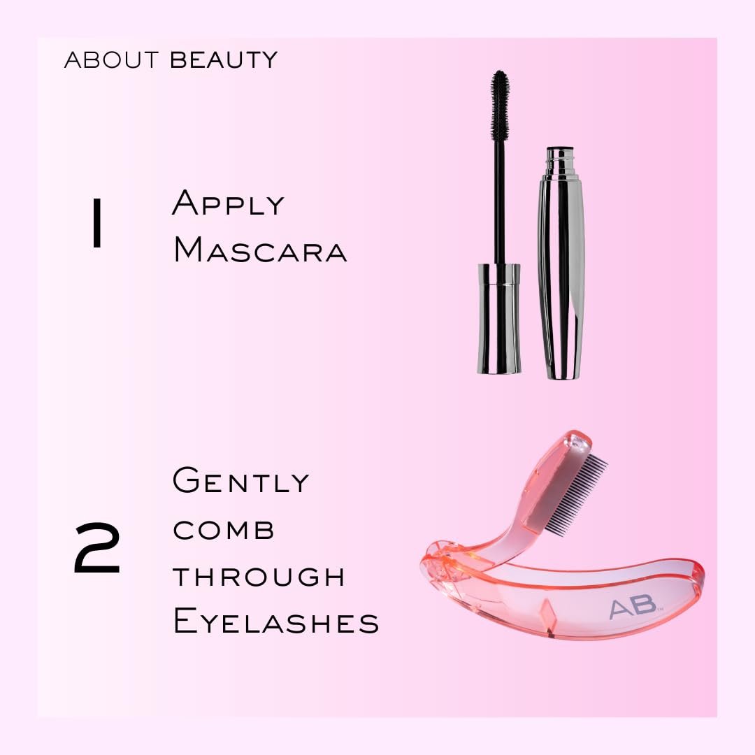 About Beauty Lash Lover Folding Eyelash Comb - 2 Count, Lift, Separate & Define Eyelashes, Prevent Mascara from Clumping, Professional Quality Stainless Steel - görsel 11