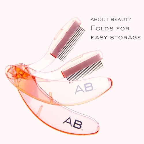 About Beauty Lash Lover Folding Eyelash Comb - 2 Count, Lift, Separate & Define Eyelashes, Prevent Mascara from Clumping, Professional Quality Stainless Steel - görsel 6