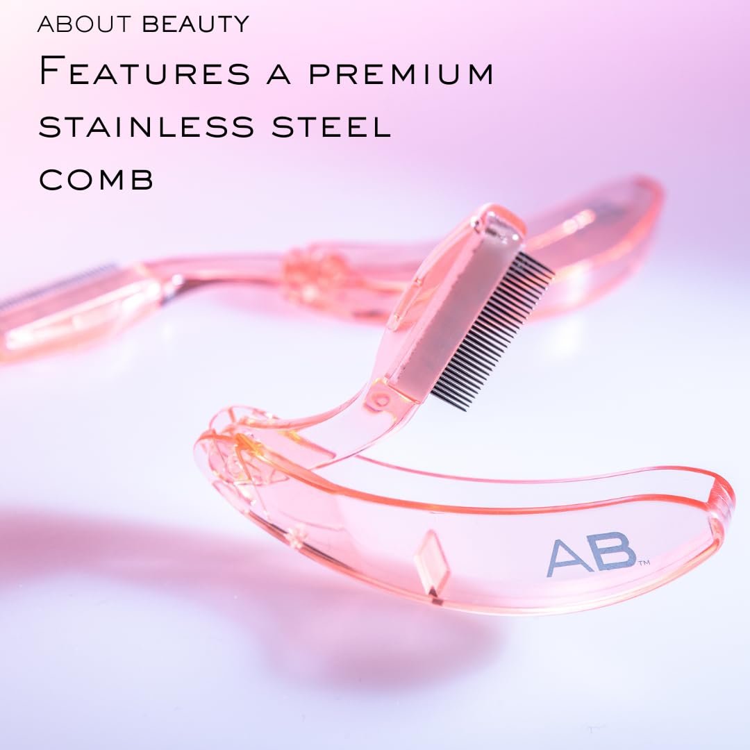 About Beauty Lash Lover Folding Eyelash Comb - 2 Count, Lift, Separate & Define Eyelashes, Prevent Mascara from Clumping, Professional Quality Stainless Steel - görsel 7