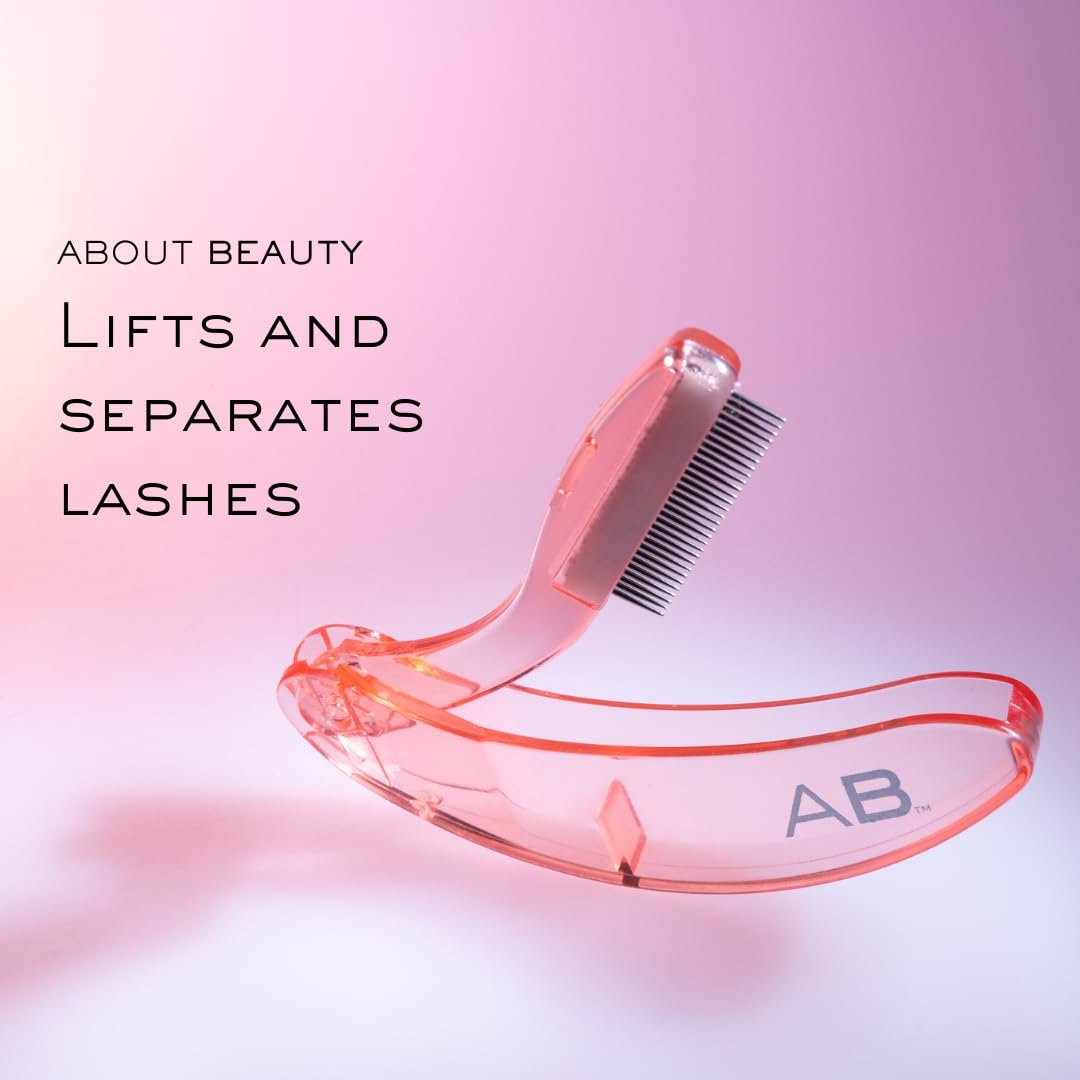 About Beauty Lash Lover Folding Eyelash Comb - 2 Count, Lift, Separate & Define Eyelashes, Prevent Mascara from Clumping, Professional Quality Stainless Steel - görsel 3
