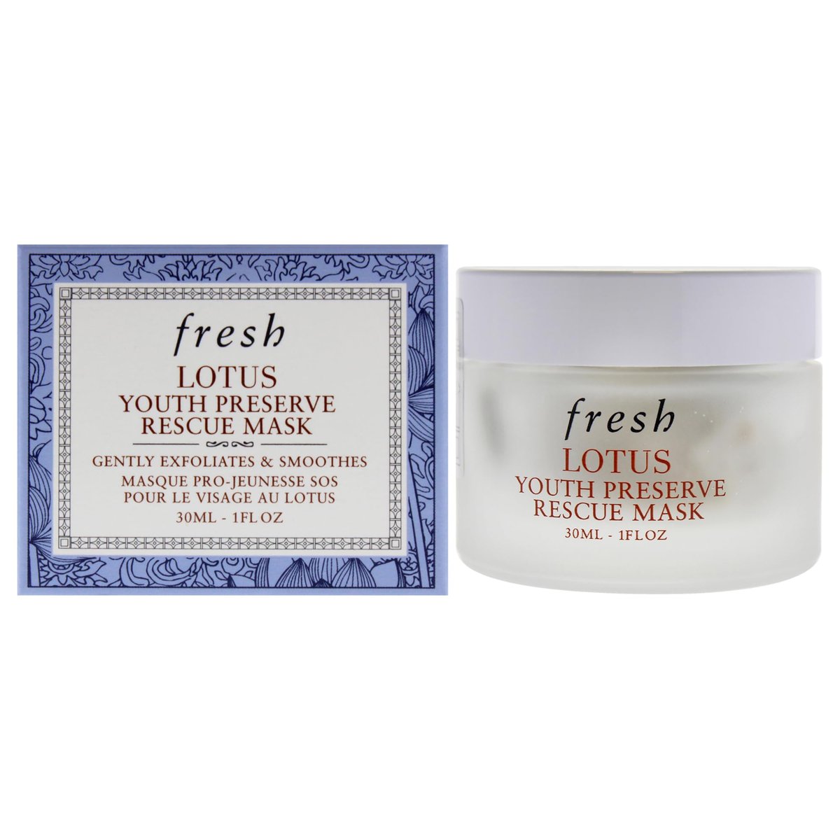 Fresh Lotus Youth Preserve Rescue Mask for Women - 1 oz, Cranberry - görsel 1