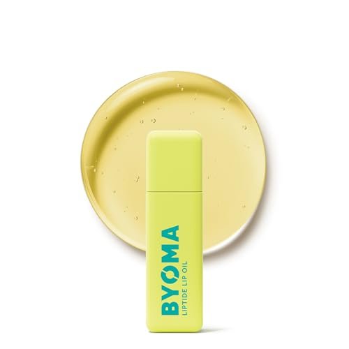 BYOMA Liptide Lip Oil - Glossy, Non-Sticky Lip Treatment with Peptides, Avocado & Tamanu Oils - Softens, Plumps, Hydrates - 0.16 oz Avelisse