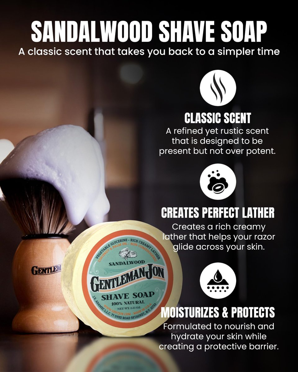 Gentleman Jon Complete Shaving Brush Kit – Vintage Wet Shave Set for Men with Brush, Bowl, Soap & Stand, Barber-Style 4-Piece Gift Set Avelisse
