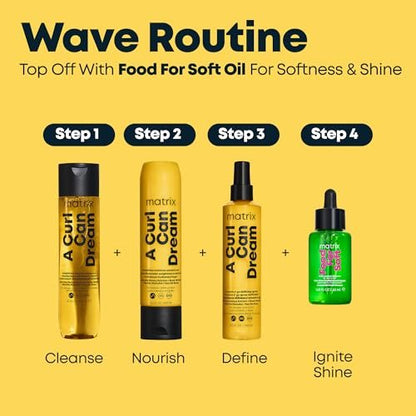 Matrix A Curl Can Dream Scrunch N' Go Defining Spray for Wavy and Curly Hair - Frizz Control & Heat Protection with Manuka Honey Extract, 8.5 Fl Oz Avelisse