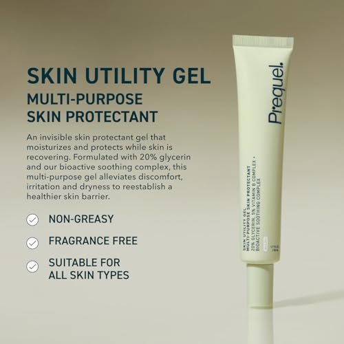 Prequel Skin Utility Gel – Moisturizing Protectant with 20% Glycerin, Lightweight Face and Body Cream for Dry Skin & Cracked Hands, 1.7 Fl Oz Avelisse