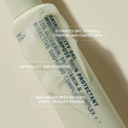 Prequel Skin Utility Gel – Moisturizing Protectant with 20% Glycerin, Lightweight Face and Body Cream for Dry Skin & Cracked Hands, 1.7 Fl Oz Avelisse