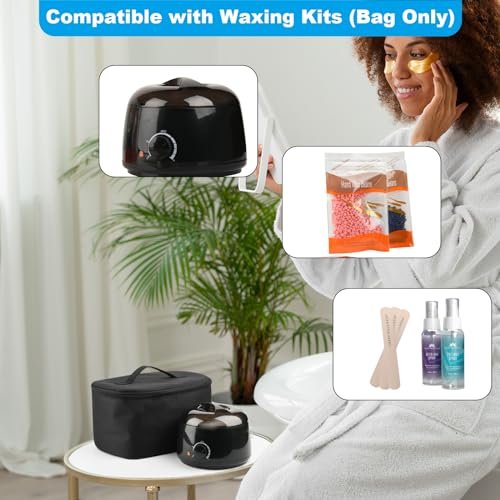 Beautyflier Waxing Kit Storage Bag – Portable Protective Travel Case for Tress Wellness Digital All-in-One Wax Warmer (Bag Only) - görsel 4