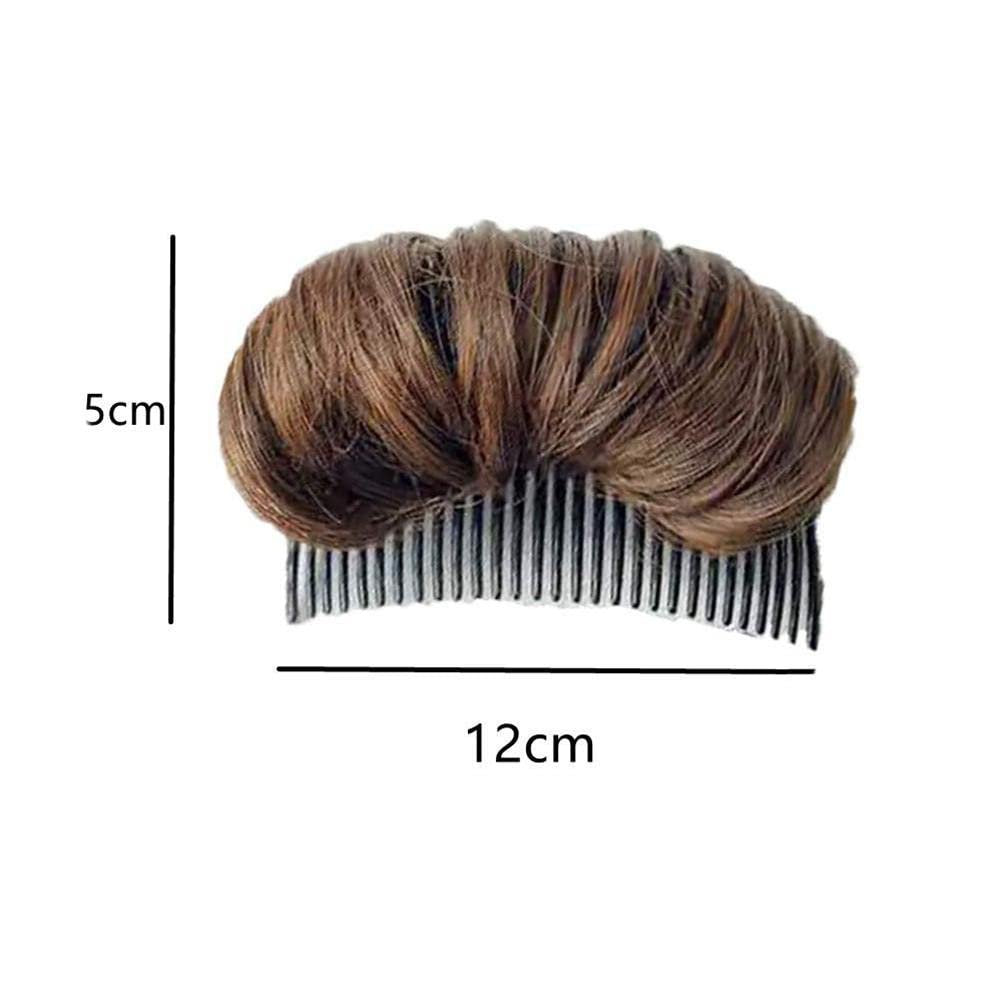 Stylebest Volume Hair Base Invisible Hair Pad - Light Brown, Dark Brown, Black - Bun Maker Insert Tool for Women - görsel 13