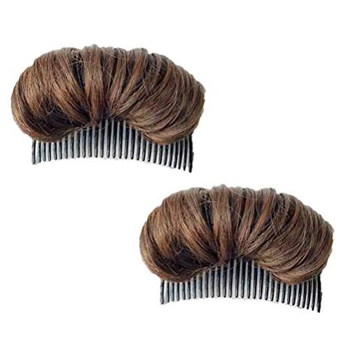 Stylebest Volume Hair Base Invisible Hair Pad - Light Brown, Dark Brown, Black - Bun Maker Insert Tool for Women - görsel 12
