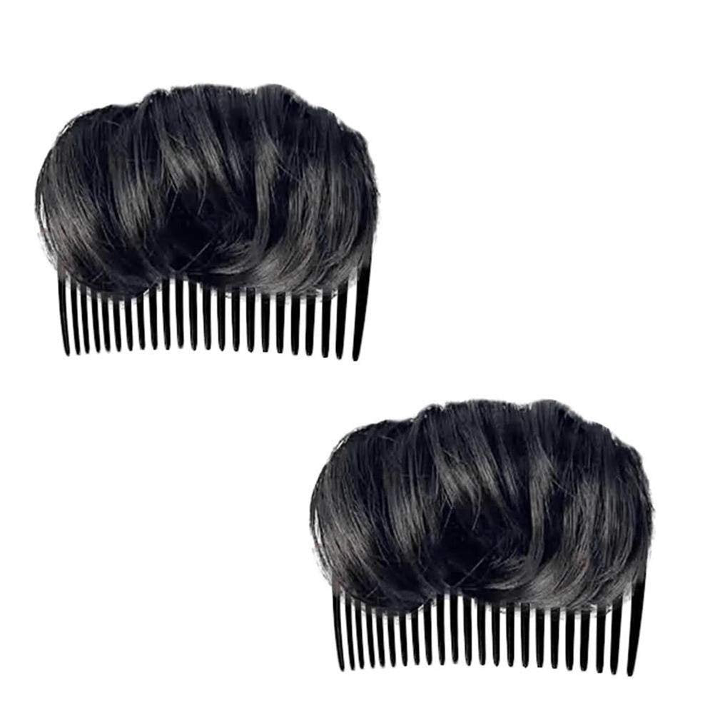 Stylebest Volume Hair Base Invisible Hair Pad - Light Brown, Dark Brown, Black - Bun Maker Insert Tool for Women - görsel 17