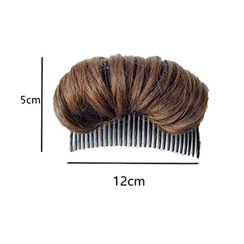 Stylebest Volume Hair Base Invisible Hair Pad - Light Brown, Dark Brown, Black - Bun Maker Insert Tool for Women - görsel 14