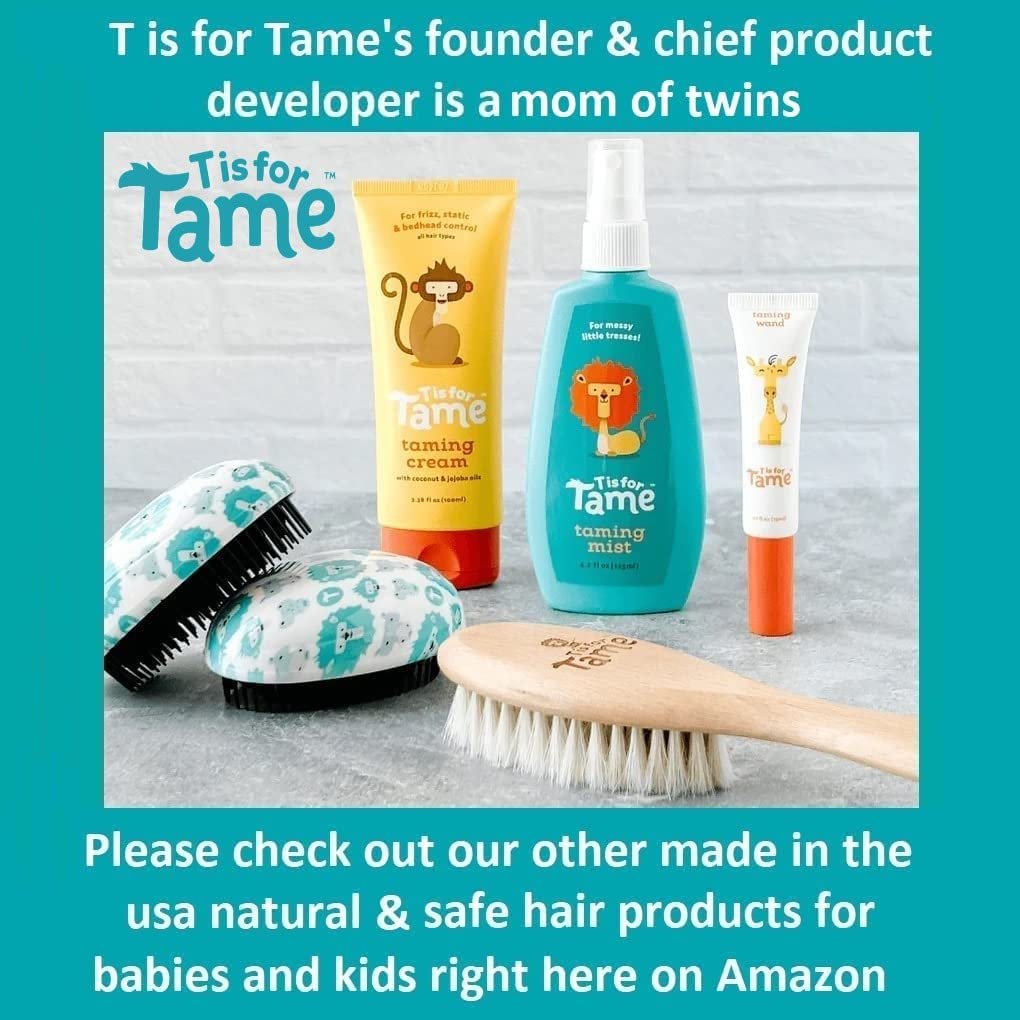 T is for Tame - Natural Conditioner Spray & Smoothing Hair Cream for Frizz, Flyaways & Static, All Hair Types, Made in the USA - 4.2 fl oz & 3.38 fl oz Avelisse