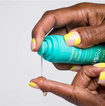 Urban Skin Rx Youthhero AM/PM 2-in-1 Dual-Formula Day & Night Facial Serums – Improves Discolorations & Sun Damage, Supports Elasticity, Reduces Rough Texture, Fine Lines & Wrinkles, 1 Fl Oz Total Avelisse
