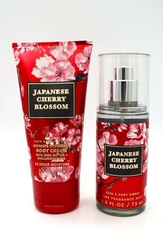 Japanese Cherry Blossom Travel Size Fine Fragrance Mist and Body Cream Bundle Set - görsel 4