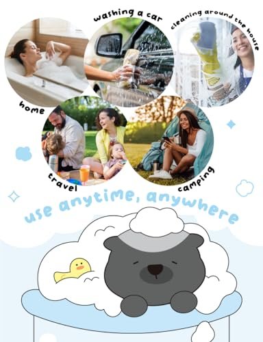 KULOSORY Disposable Bath Sponge White 24-Pack – Portable Travel & Camping Shower Supplies Avelisse