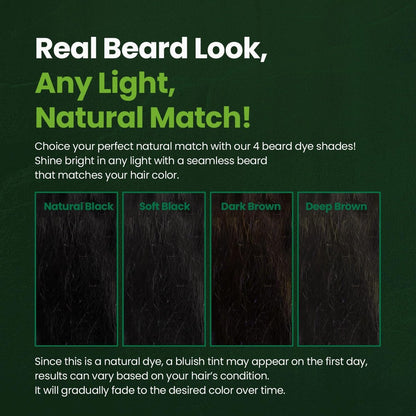 Herb Speedy Mustache & Beard Dye - Nature Black, PPD-Free, Ammonia-Free, Vegan, Gentle for Sensitive Skin (1 Pack, 2.12 Fl Oz) Avelisse