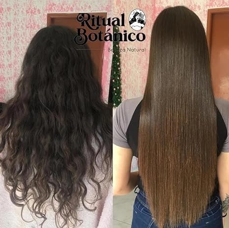 Keratina Ritual Botanico Organic Vegan Progressive Hair Straightening Kit - 250ml + 120ml Thermo Protector with Applicator Brush & Instructions Avelisse