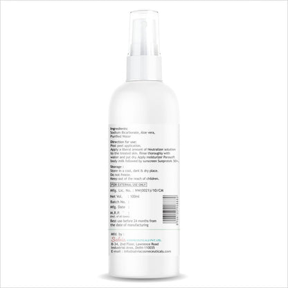 Getrid Chemical Peel Neutralizer Spray (100 ml / 33.8 fl oz) pH Balancing Sodium Bicarbonate Mist for Skin Care - Hydrating Toner for Facial Peels Avelisse
