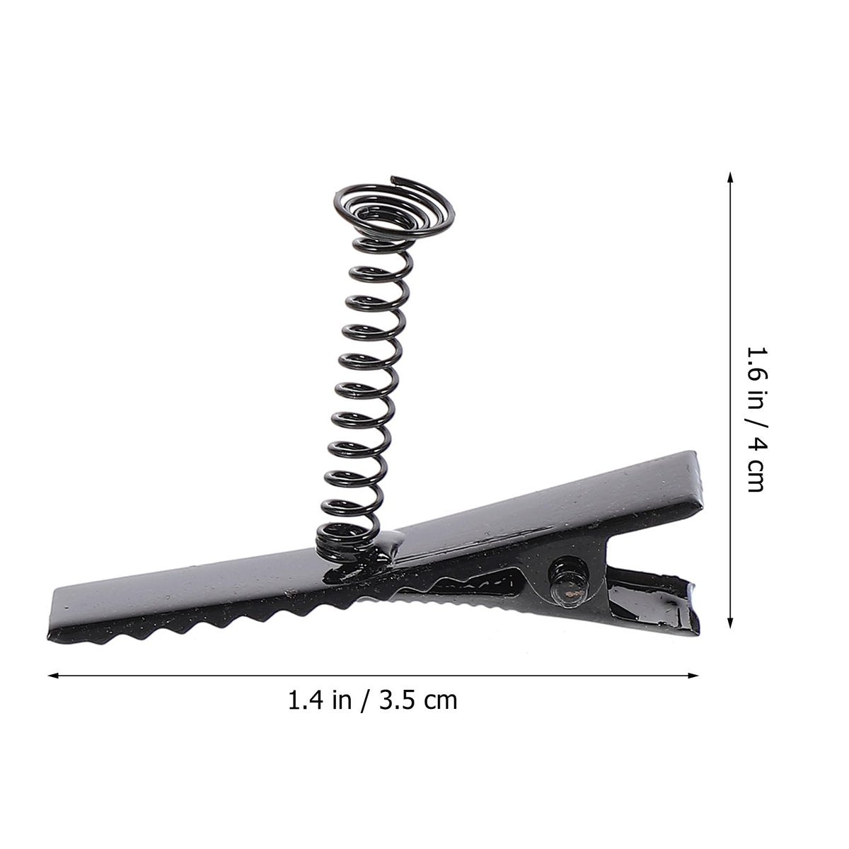 Abaodam 100Pcs Metal Duckbill Hair Clips with Spring - Black Alligator Clips for DIY Bows, Crafts & Rave Sprouts Avelisse