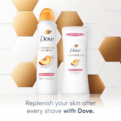 Dove Advanced Care Antiperspirant Deodorant Stick, Peach & Chamomile Tea, 2.6 oz (Pack of 4) Avelisse