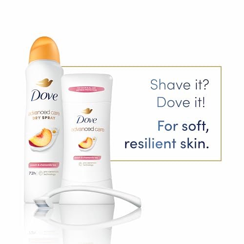 Dove Advanced Care Antiperspirant Deodorant Stick, Peach & Chamomile Tea, 2.6 oz (Pack of 4) Avelisse