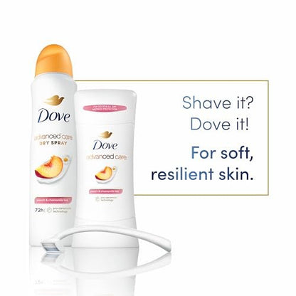 Dove Advanced Care Antiperspirant Deodorant Stick, Peach & Chamomile Tea, 2.6 oz (Pack of 4) Avelisse