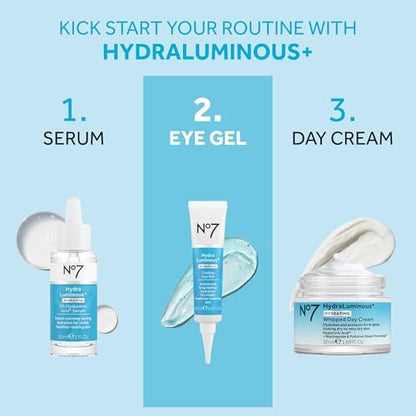 No7 HydraLuminous+ Cooling Under Eye Gel - – Hydrating Hyaluronic Acid: Known for its ability to attract and – Image 10