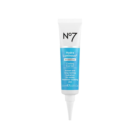 No7 HydraLuminous+ Cooling Under Eye Gel - Hydrating Eye Gel with Hyaluronic Acid & Niacinamide for Smooth, Healthy-Looking Skin (0.5 Fl Oz) Avelisse