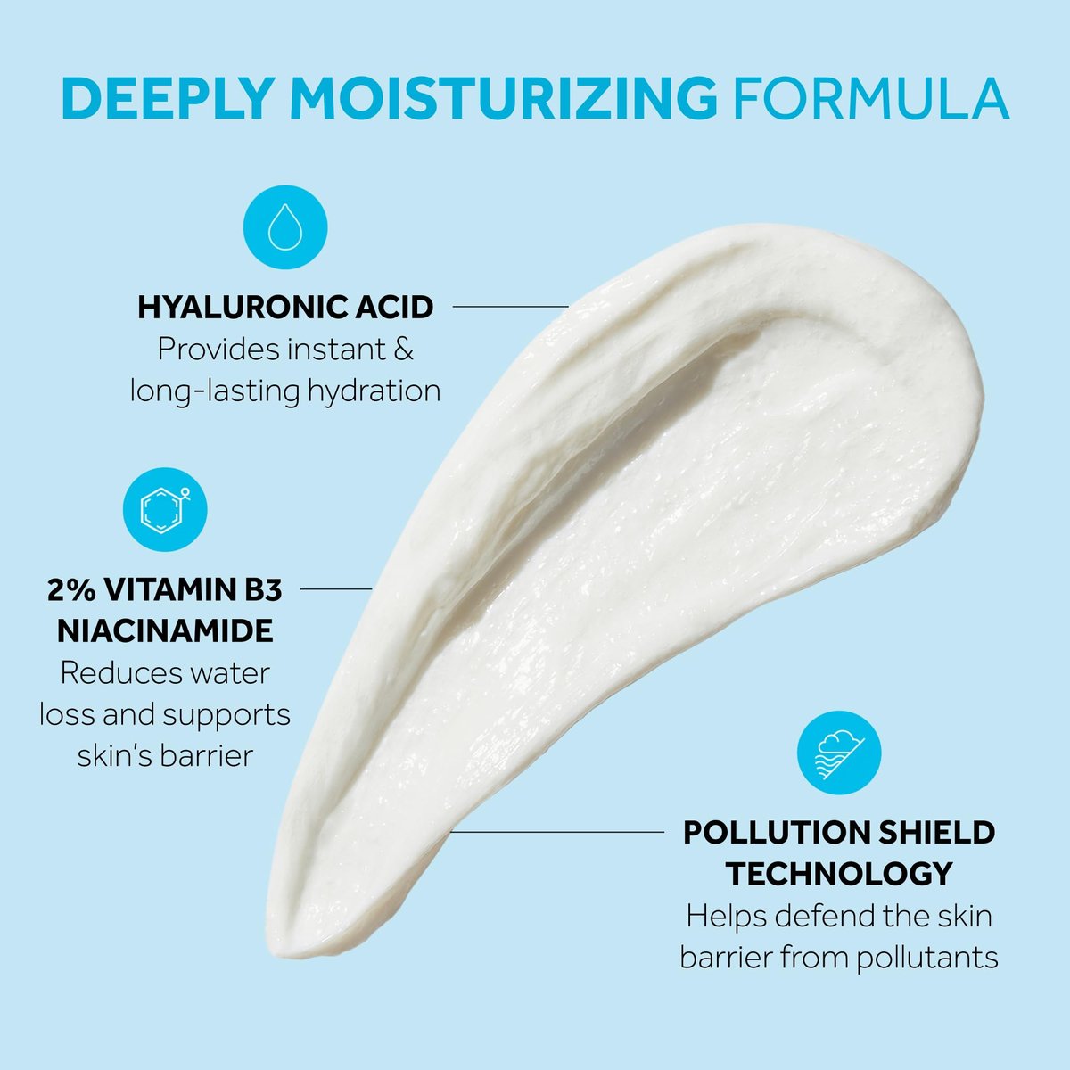 No7 HydraLuminous+ Hydrating Whipped Day Cream - Hyaluronic Acid & Niacinamide Moisturizer for Skin Barrier Repair, 1.69 oz Avelisse