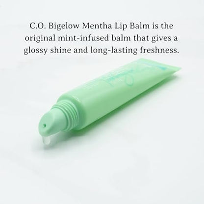 C.O. Bigelow Assorted Lip Balm Tubes Trio: Rose Salve, My Favorite Lip Balm & Mentha Shine (Pack of 3, 0.5 oz Each) Avelisse