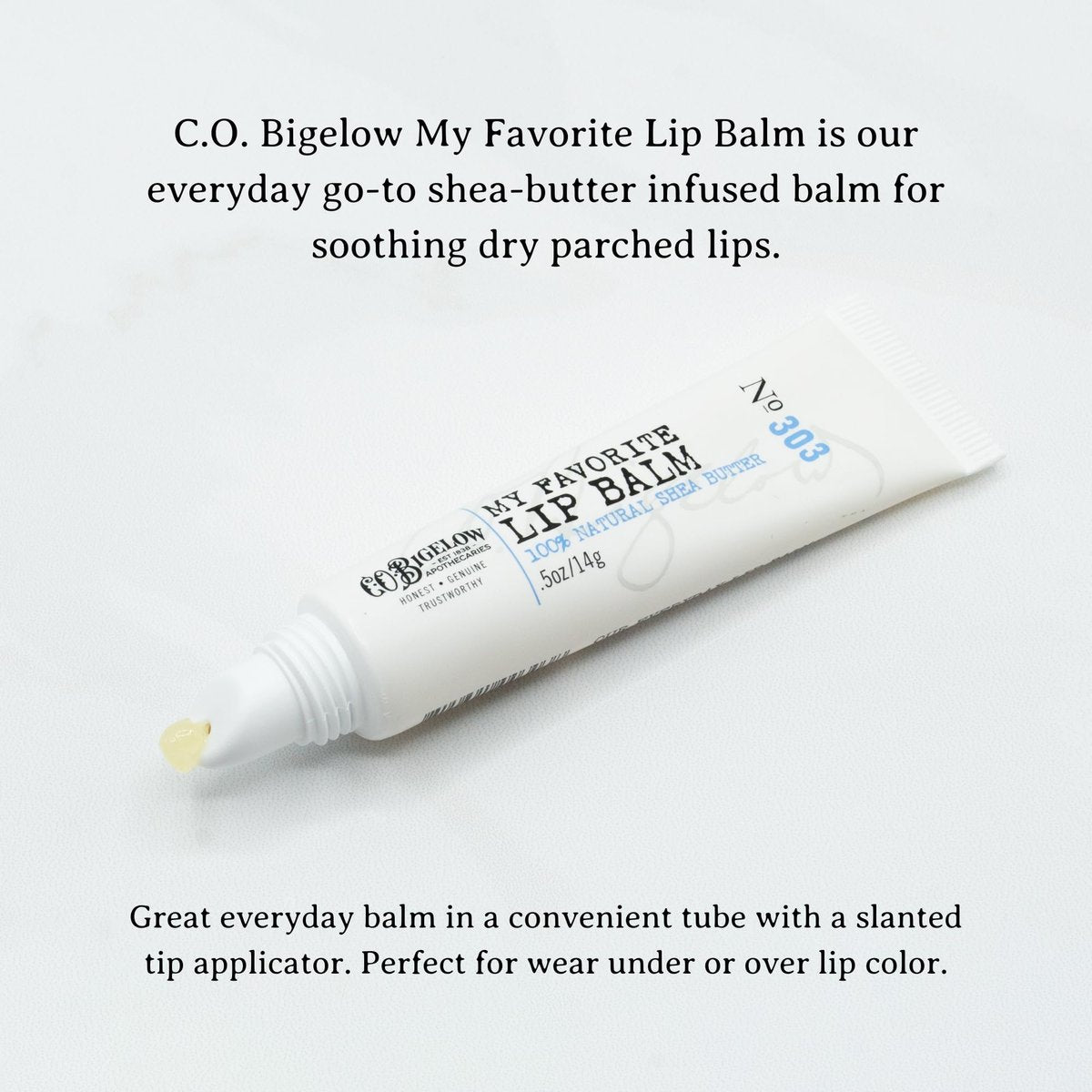 C.O. Bigelow Assorted Lip Balm Tubes Trio: Rose Salve, My Favorite Lip Balm & Mentha Shine (Pack of 3, 0.5 oz Each) Avelisse