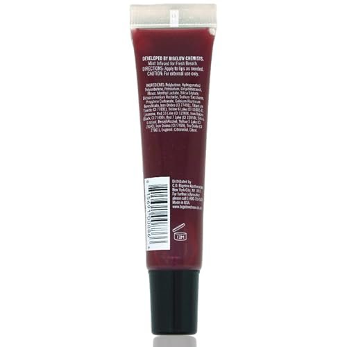 C.O. Bigelow Plum Mentha Lip Tint Trio - Pack of 3 Purple Tinted Lip Gloss with Peppermint Oil, High Shine Finish, 0.5 oz Each Avelisse