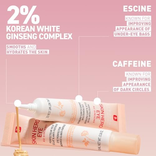 Erborian Skin Hero Eye Cream Perfector - De-Puff, Hydrate & Blur Fine Lines | Korean Skincare Avelisse