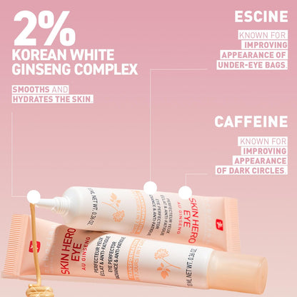 Erborian Skin Hero Eye Cream Perfector - De-Puff, Hydrate & Blur Fine Lines | Korean Skincare Avelisse