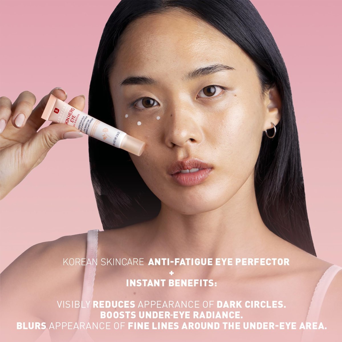 Erborian Skin Hero Eye Cream Perfector - De-Puff, Hydrate & Blur Fine Lines | Korean Skincare Avelisse