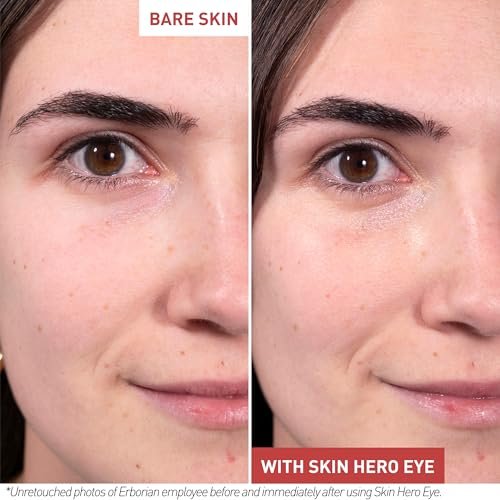 Erborian Skin Hero Eye Cream Perfector - De-Puff, Hydrate & Blur Fine Lines | Korean Skincare Avelisse