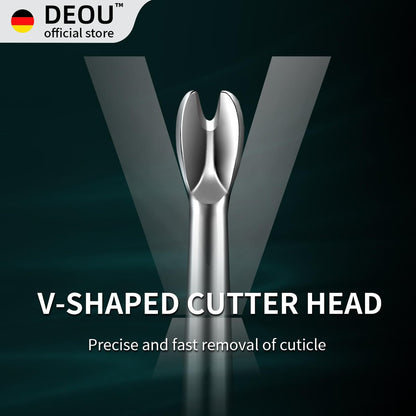 DEOU Cuticle Pusher Dead Skin Remover – Stainless Steel Cuticle Fork & Scraper for Professional Nail Art