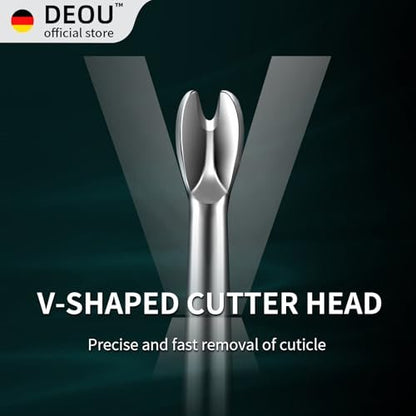 DEOU Cuticle Pusher Dead Skin Remover – Stainless Steel Cuticle Fork & Scraper for Professional Nail Art