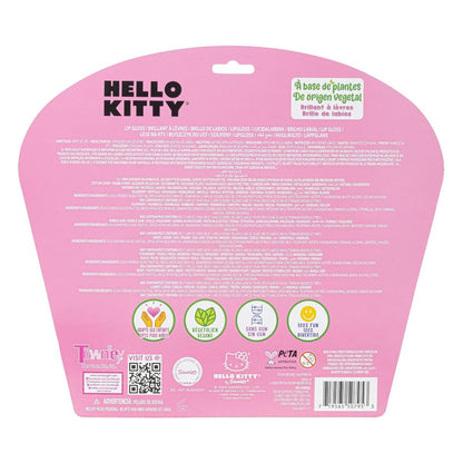 Hello Kitty 10 Piece Plant Based Lip Gloss Set - Girls Party Favors, First Makeup Kit for Kids Ages 3+ Avelisse