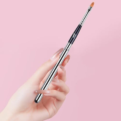 Professional Retractable Lip Brush - – Protective Cap: Included cap keeps the brush clean and safe in your makeup – Image 8