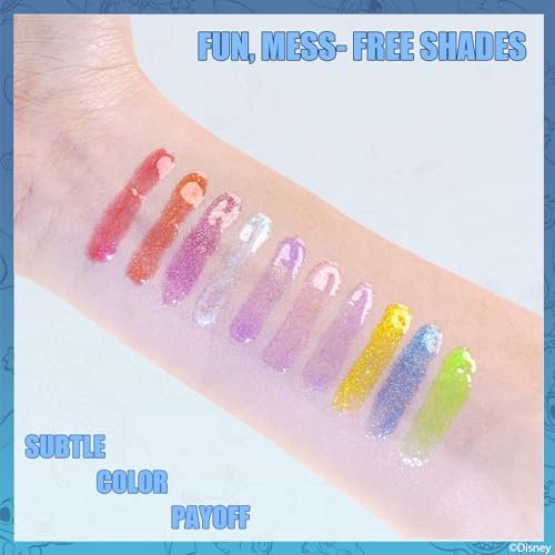 Disney Stitch 10-Piece Plant-Based Lip Gloss Set – Kids’ Makeup for Parties, Sleepovers & Birthday Gifts, Ages 3+ - görsel 6
