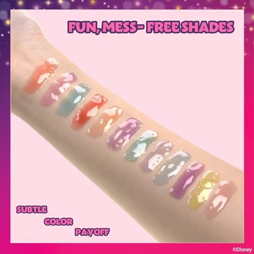 Disney Princess 12 Piece Plant Based Lip Gloss Set - Kids Makeup, Party Favors, Birthday Gifts for Girls Ages 3+ by Townley Girl - görsel 8