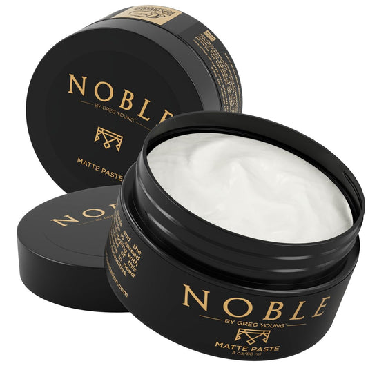 Noble By Greg Young Matte Hair Paste - Strong Hold, Natural Dry Finish, No Flakes - 3 oz Avelisse