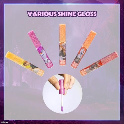 Disney Frozen 12 Piece Plant Based Lip Gloss Set - Girls Party Favors, First Makeup, Ages 3+ by Townley Girl Avelisse